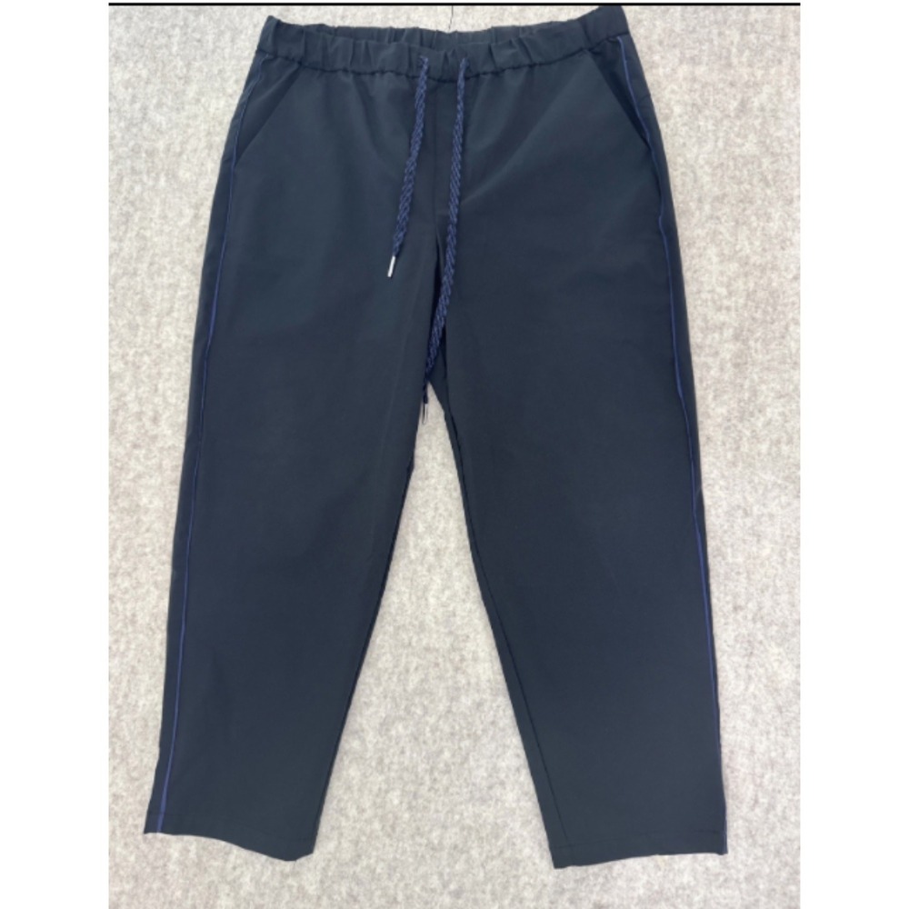Maeve Anthropologie Track Pants Womens M Petite Black Drawstring Tapered Ankle
